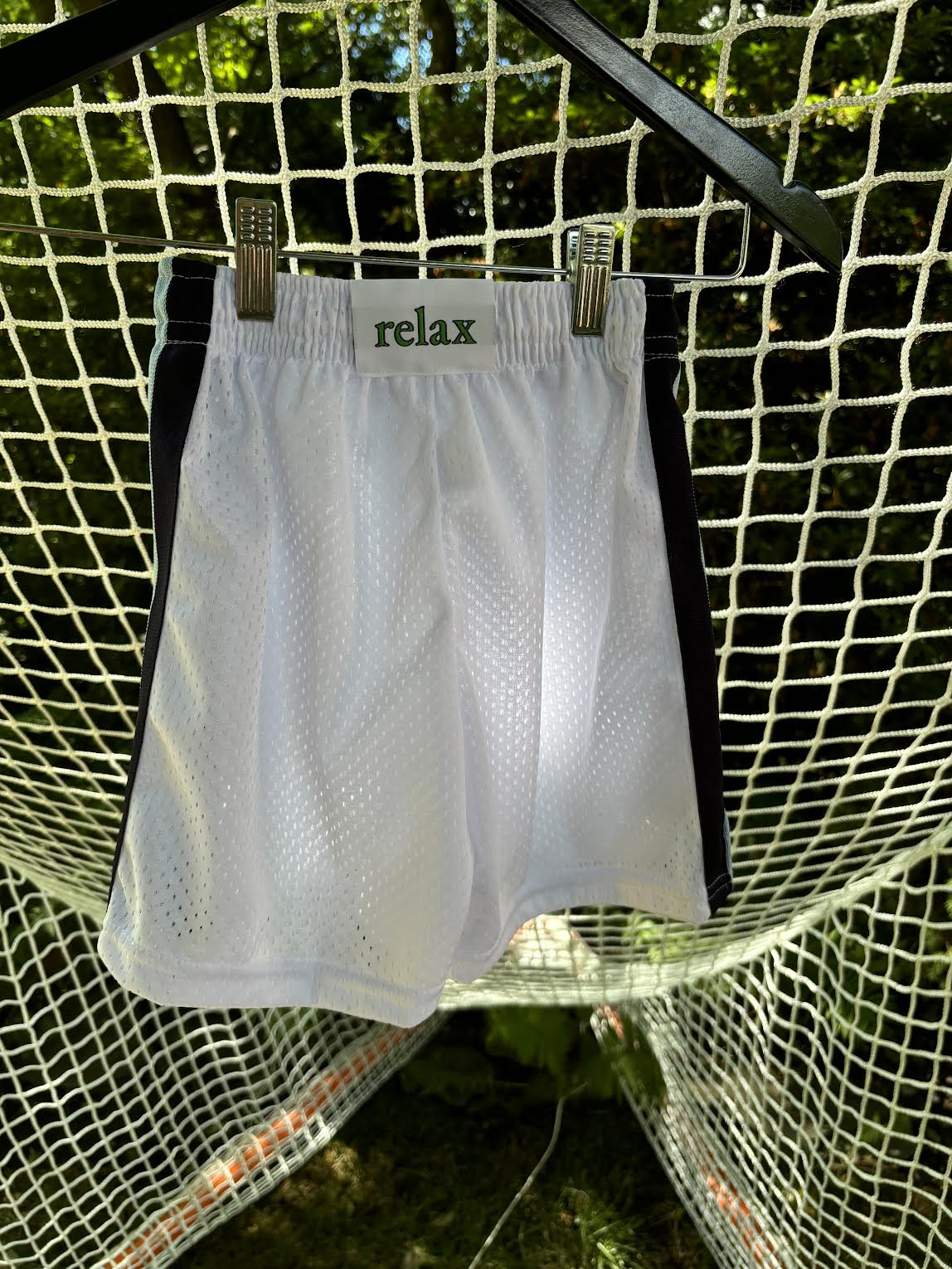 KIDS - WHITE MESH W/  NAVY, LIGHT BLUE, NAVY KNIT STRIPES