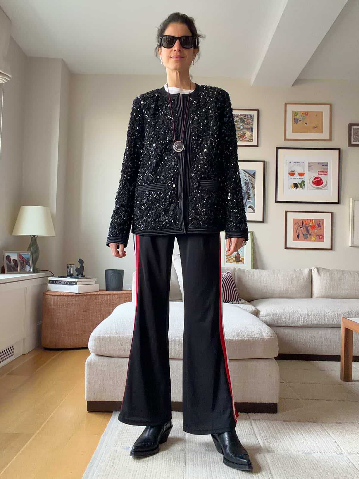 LEANDRA MEDINE COHEN FLARE LEG LAX PANT