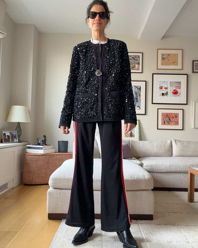LEANDRA MEDINE COHEN FLARE LEG LAX PANT