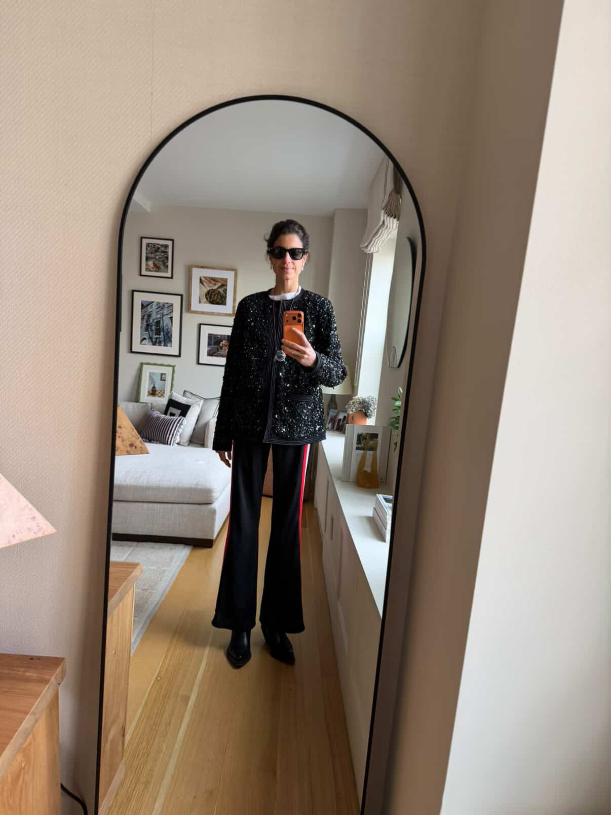 LEANDRA MEDINE COHEN FLARE LEG LAX PANT