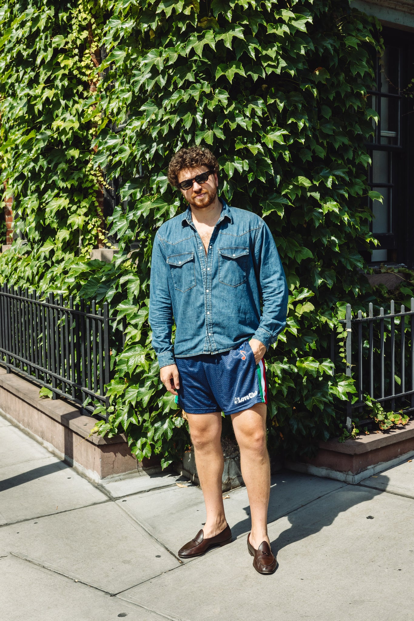 THE ITALO SHORT - NAVY MESH